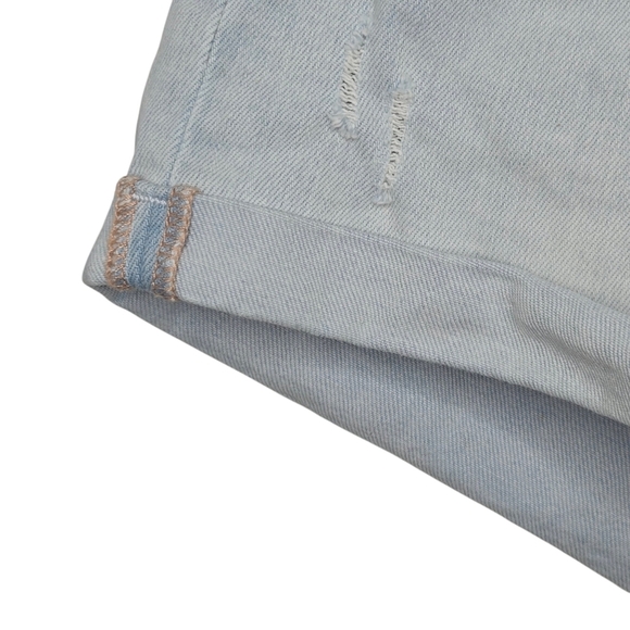 Judy Blue Light Blue Distressed Jean Shorts - Picture 3 of 12
